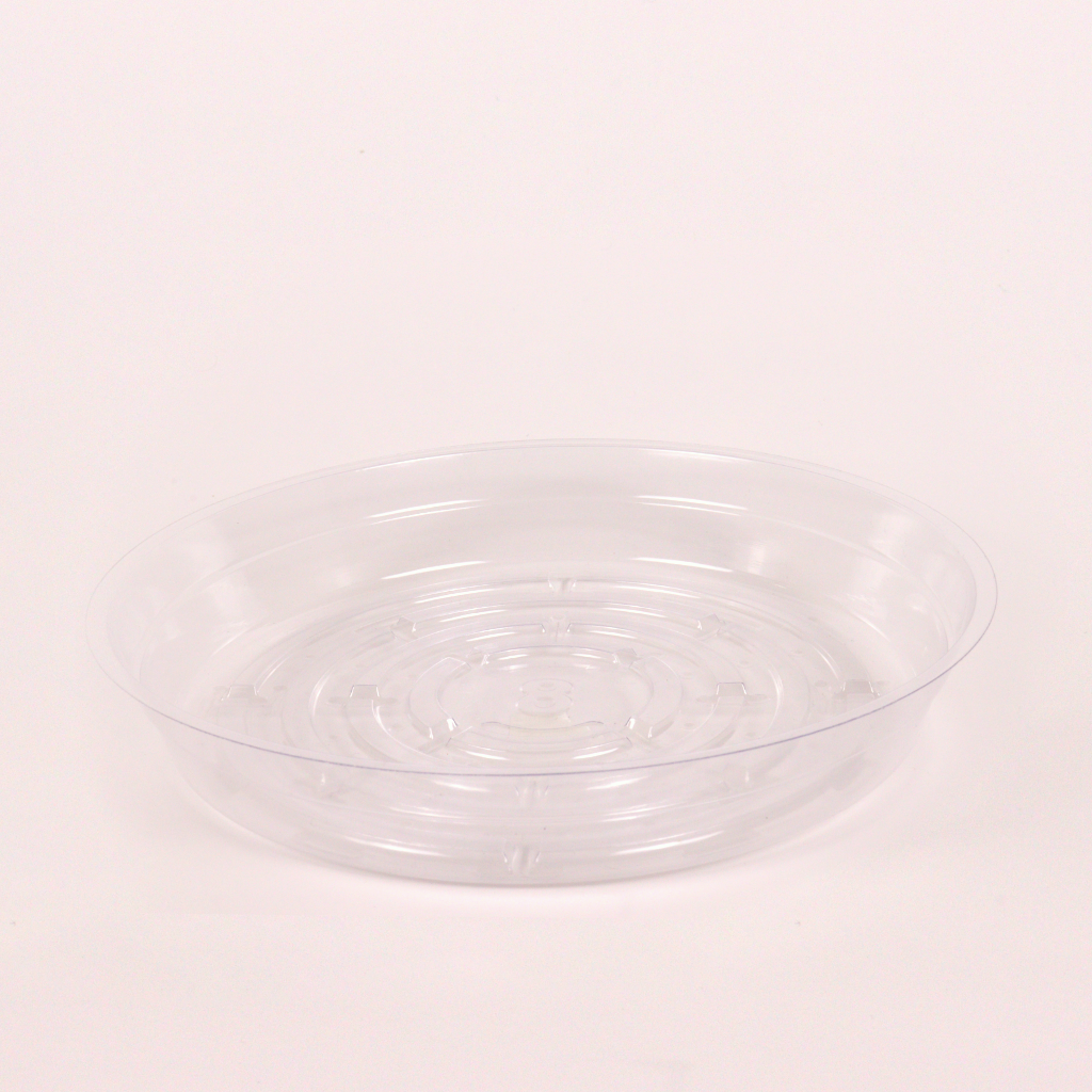 8" Clear Vinyl Plant Saucers