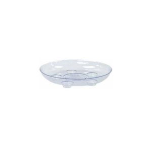 8" Clear Carpet Saver Plant Saucers