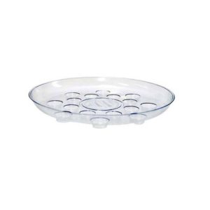 12" Clear Carpet Saver Plant Saucers