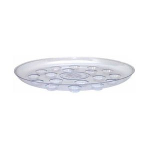 14" Clear Carpet Saver Plant Saucers