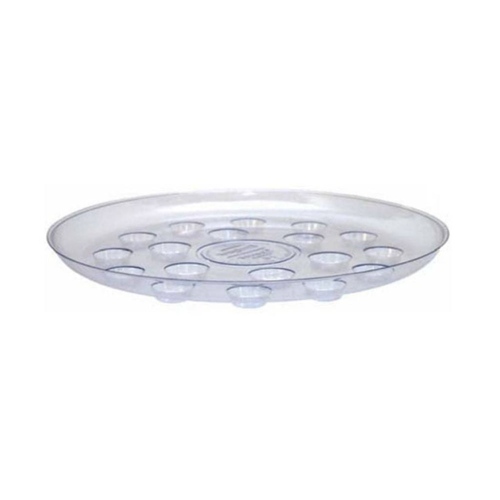 14" Clear Carpet Saver Plant Saucers
